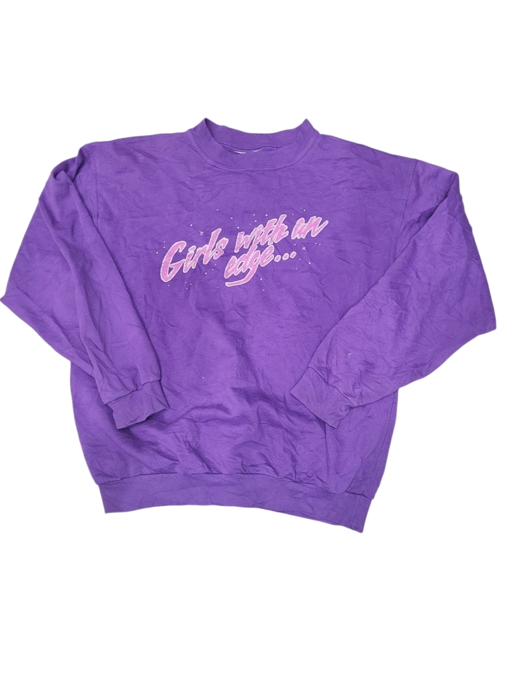Y2K Northern Gateway Purple Sweatshirt Top Size: M